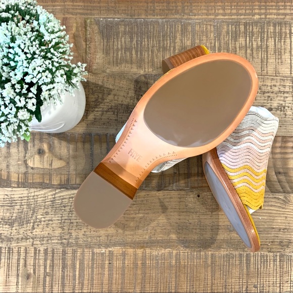 NIB! FRYE “Cindy” multicolored suede mules - Picture 9 of 13